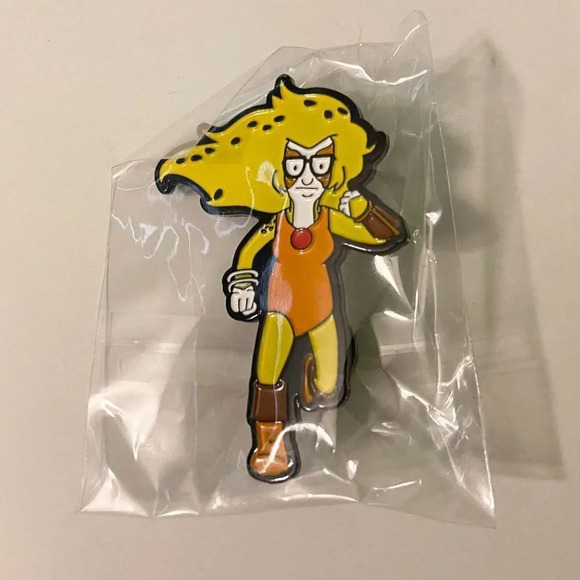 Lot of  3 Enamel Metal Pin Double Rubber Backing Bobs Burger Skeletor Metroid - Picture 2 of 7